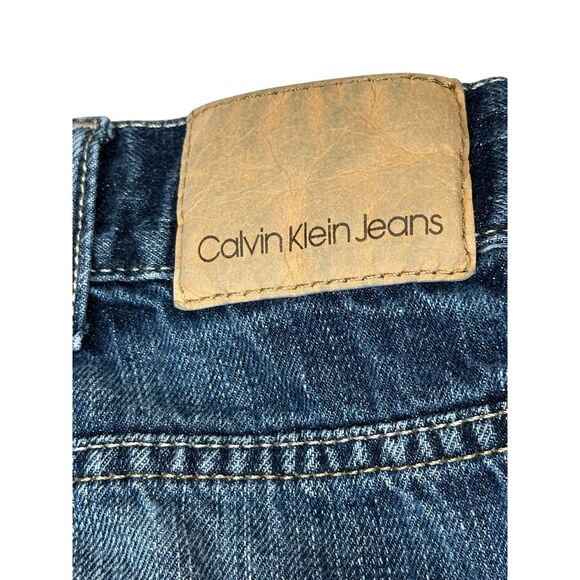 Calvin Klein Easy Fit Relaxed Straight Dark Wash Denim Jeans Men’s Size 36x30 - Picture 5 of 9